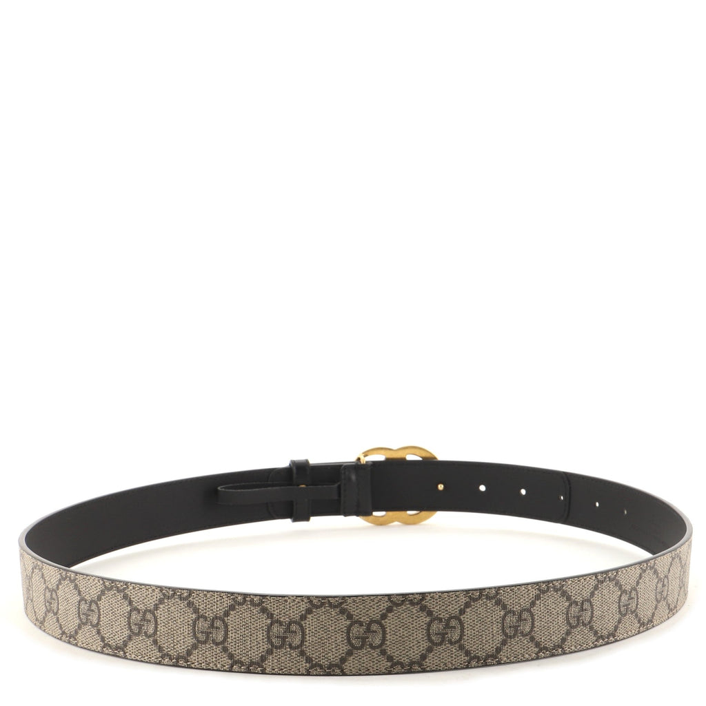 GG Marmont Belt GG Coated Canvas and Leather Wide 95