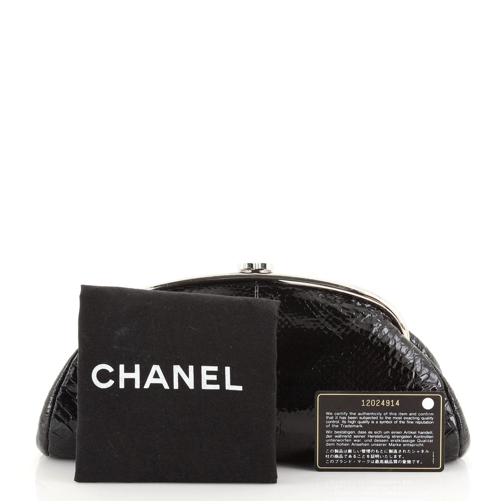 Timeless Clutch Glazed Python