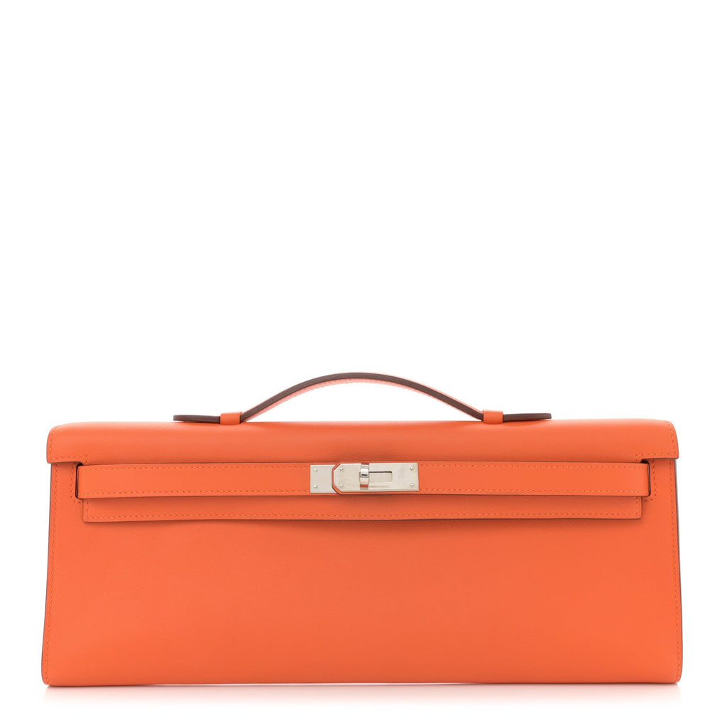 Swift Kelly Cut Clutch Pochette Orange