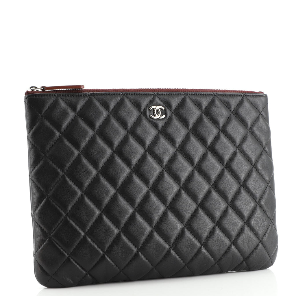 O Case Clutch Quilted Lambskin Medium