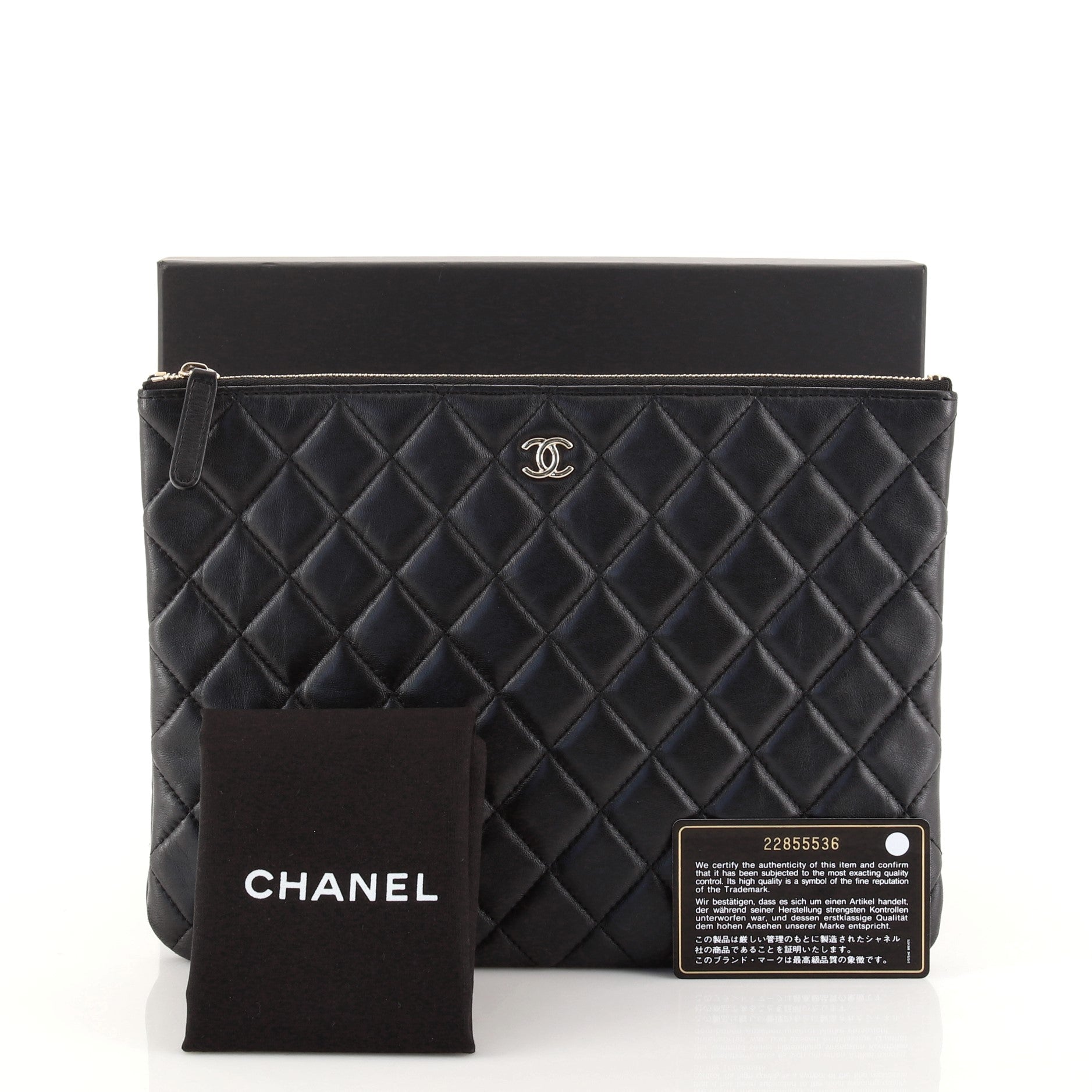 O Case Clutch Quilted Lambskin Medium