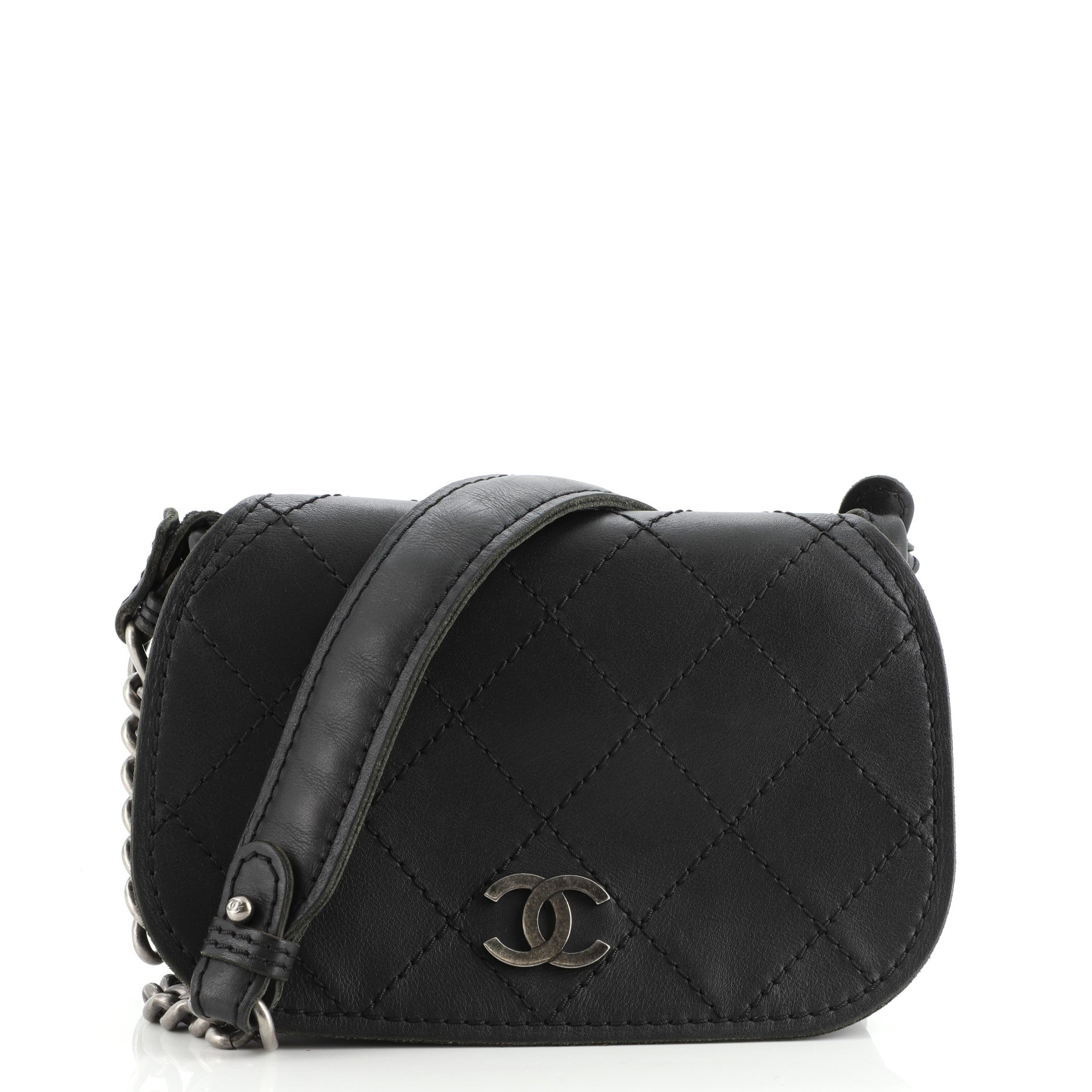 Paris-Edinburgh Highlander Messenger Bag Stitched Calfskin Mini