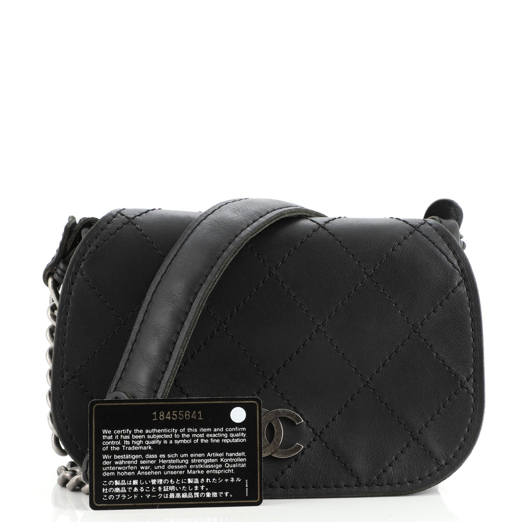 Paris-Edinburgh Highlander Messenger Bag Stitched Calfskin Mini