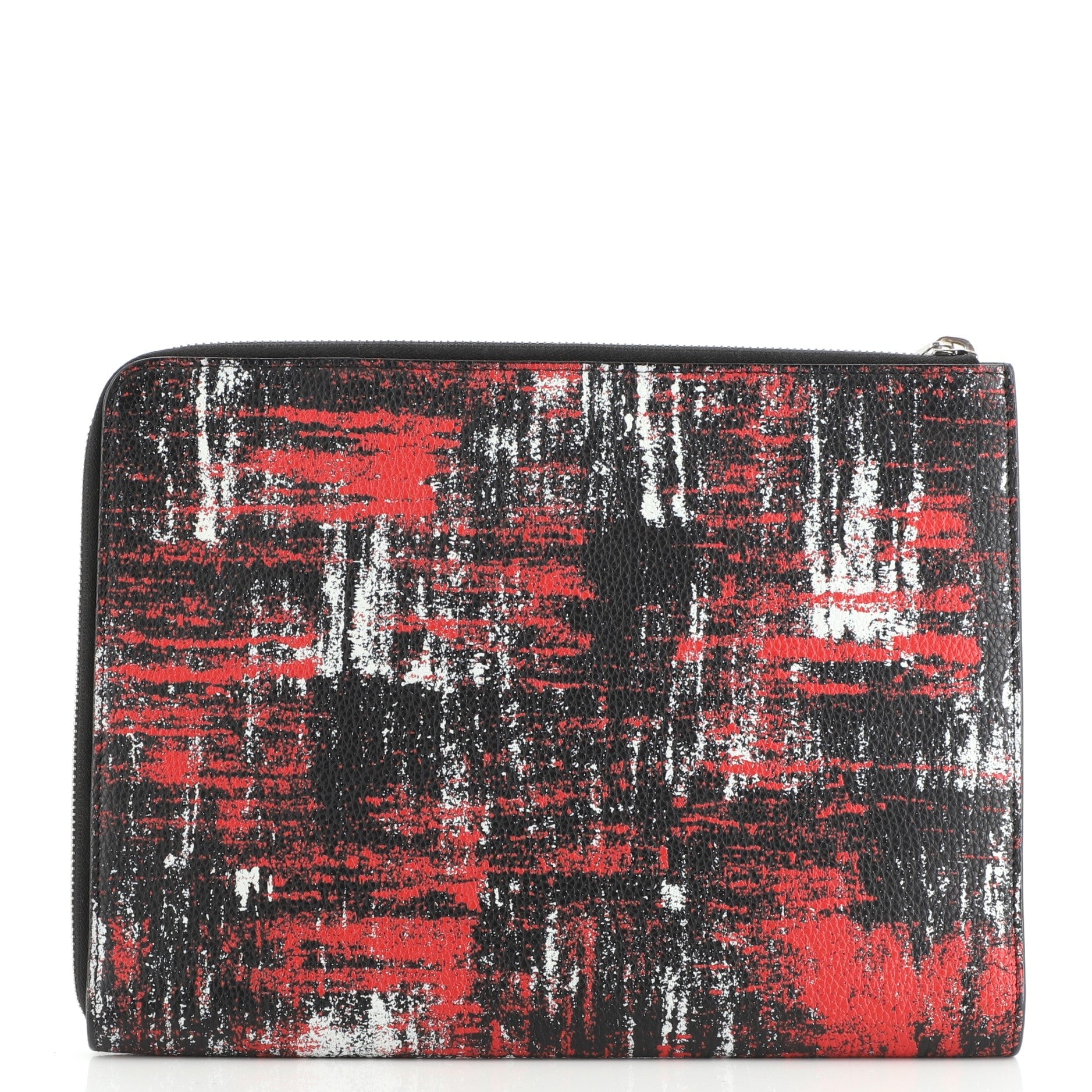 Homme Flat Clutch Printed Leather