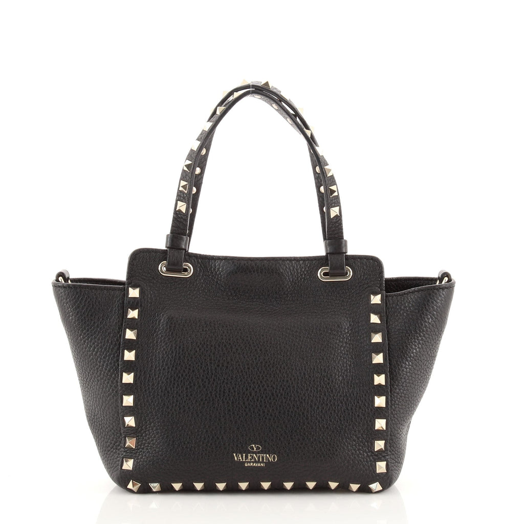Rockstud Tote Pebbled Leather Mini