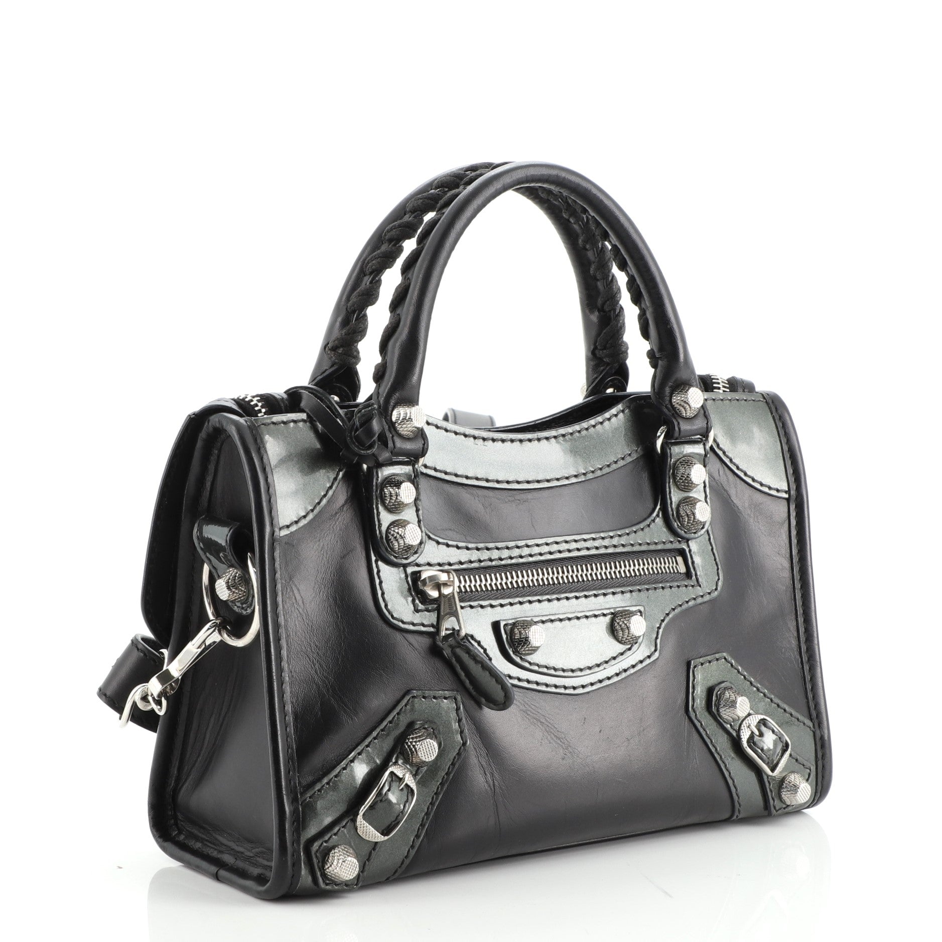 Holiday City Giant Studs Bag Matte Calfskin Mini