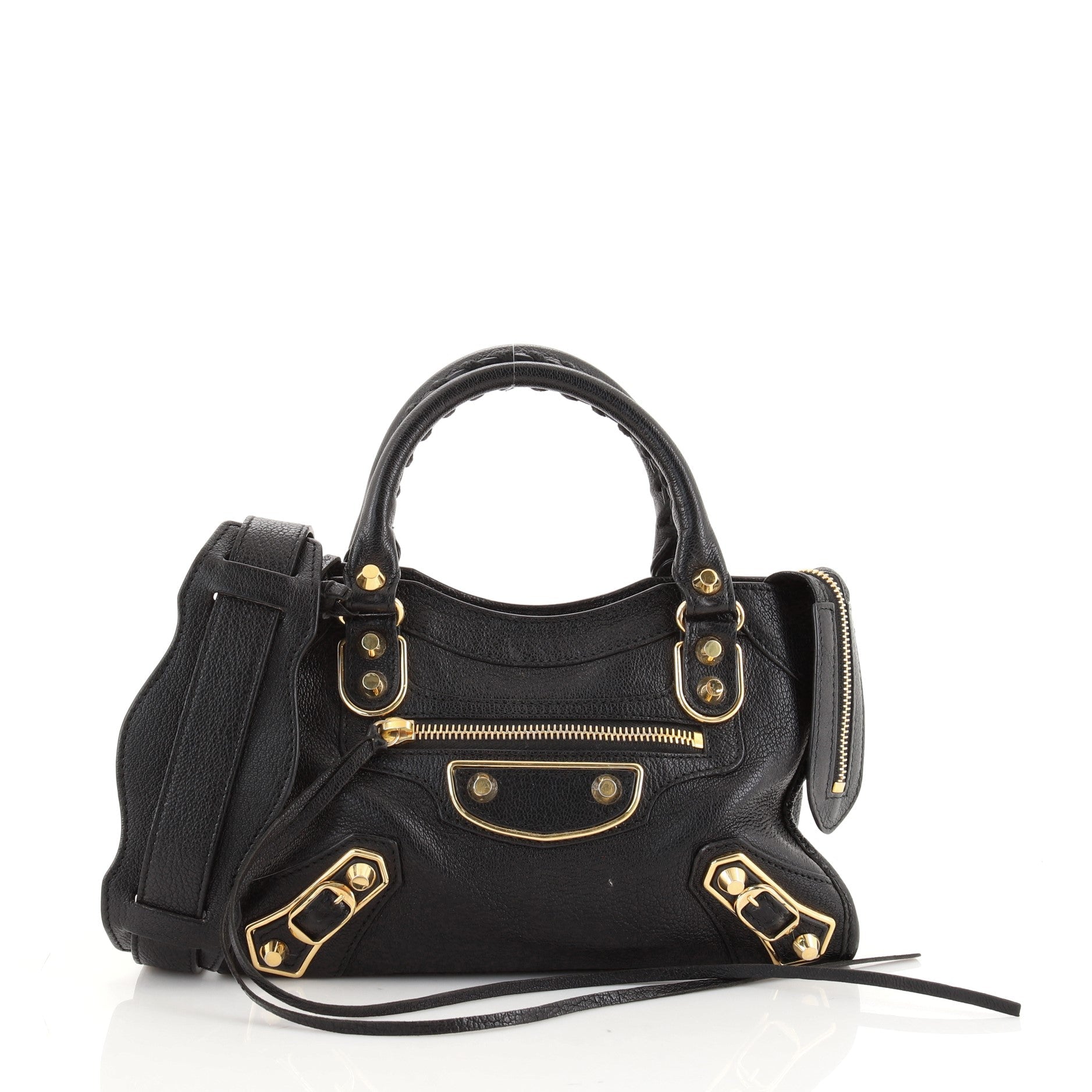 City Classic Metallic Edge Bag Leather Mini
