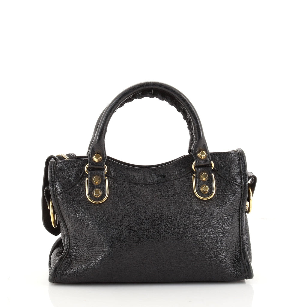 City Classic Metallic Edge Bag Leather Mini