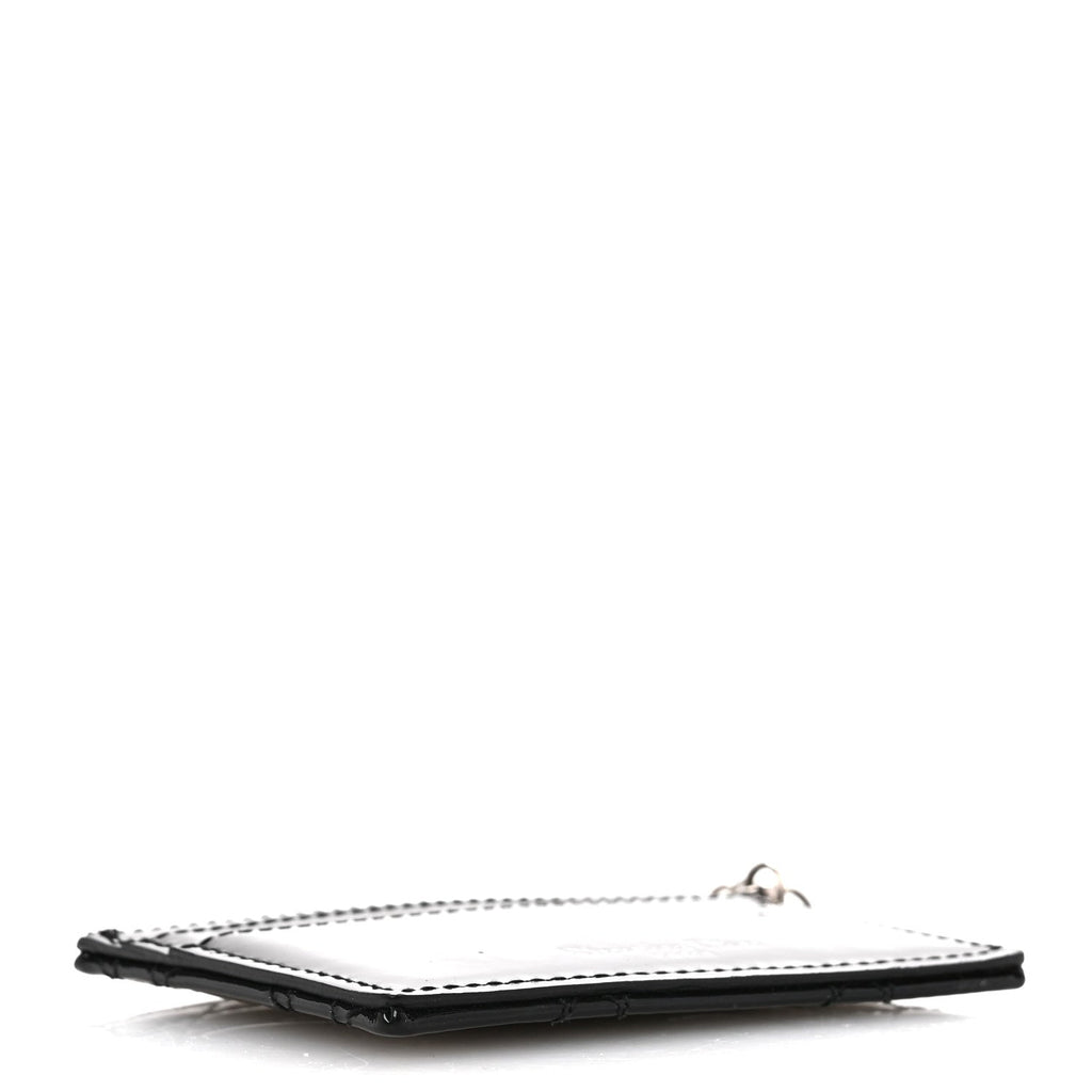 Patent Cannage Lady Dior  Holder Black