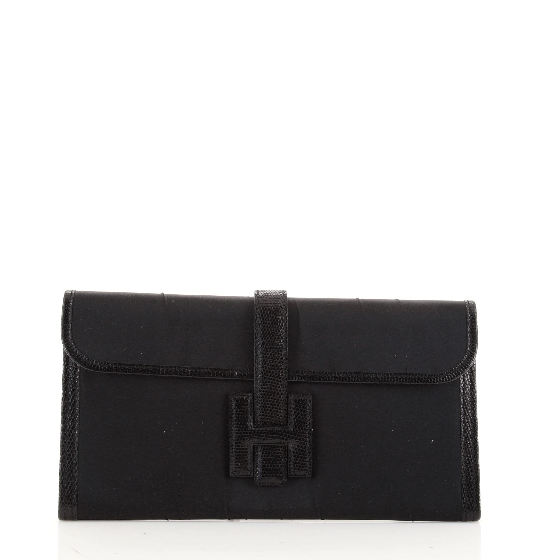 Jige Elan Clutch Satin with Lizard 29