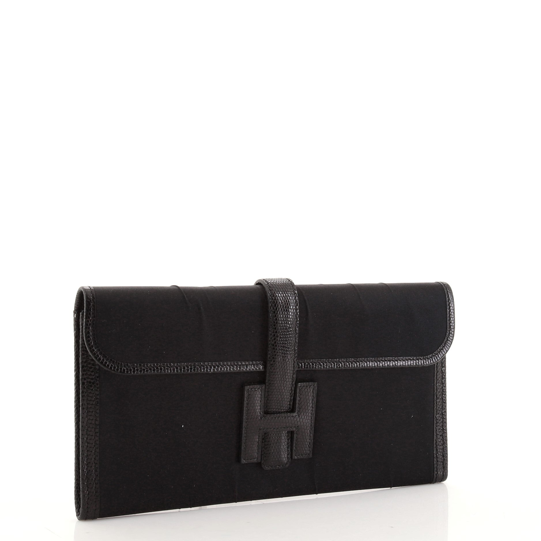 Jige Elan Clutch Satin with Lizard 29