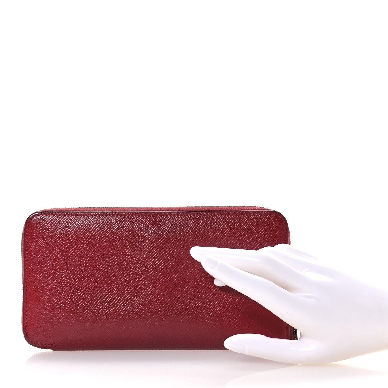 Epsom Silk'In Wallet Rouge Grenat Rose Eglantine