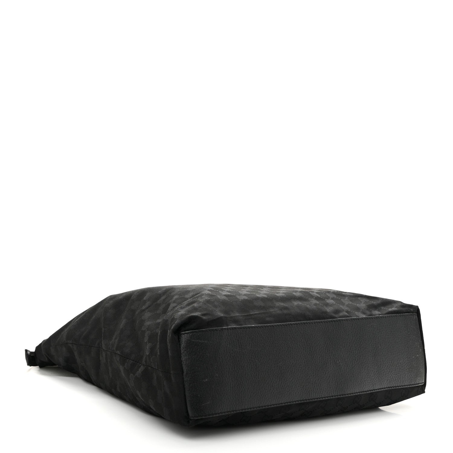GG Monogram Large Web Handle Vertical Tote Black