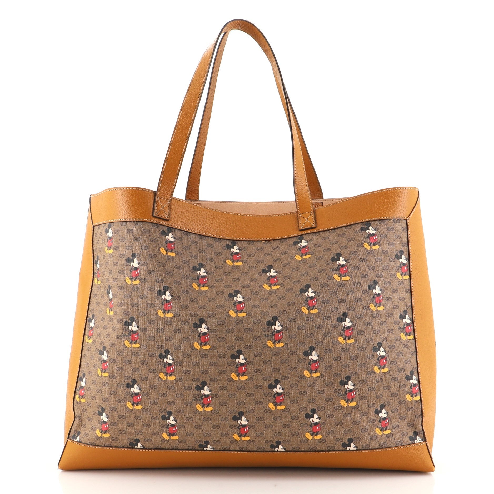 Disney Mickey Mouse Soft Open Tote Printed Mini GG Coated Canvas Medium