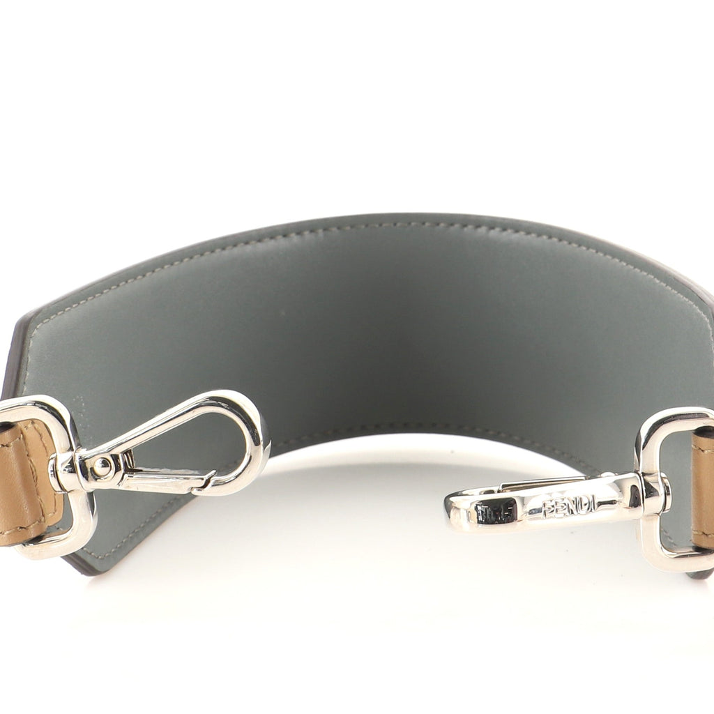 Mini Strap You Short Shoulder Strap Leather and Zucca Velvet