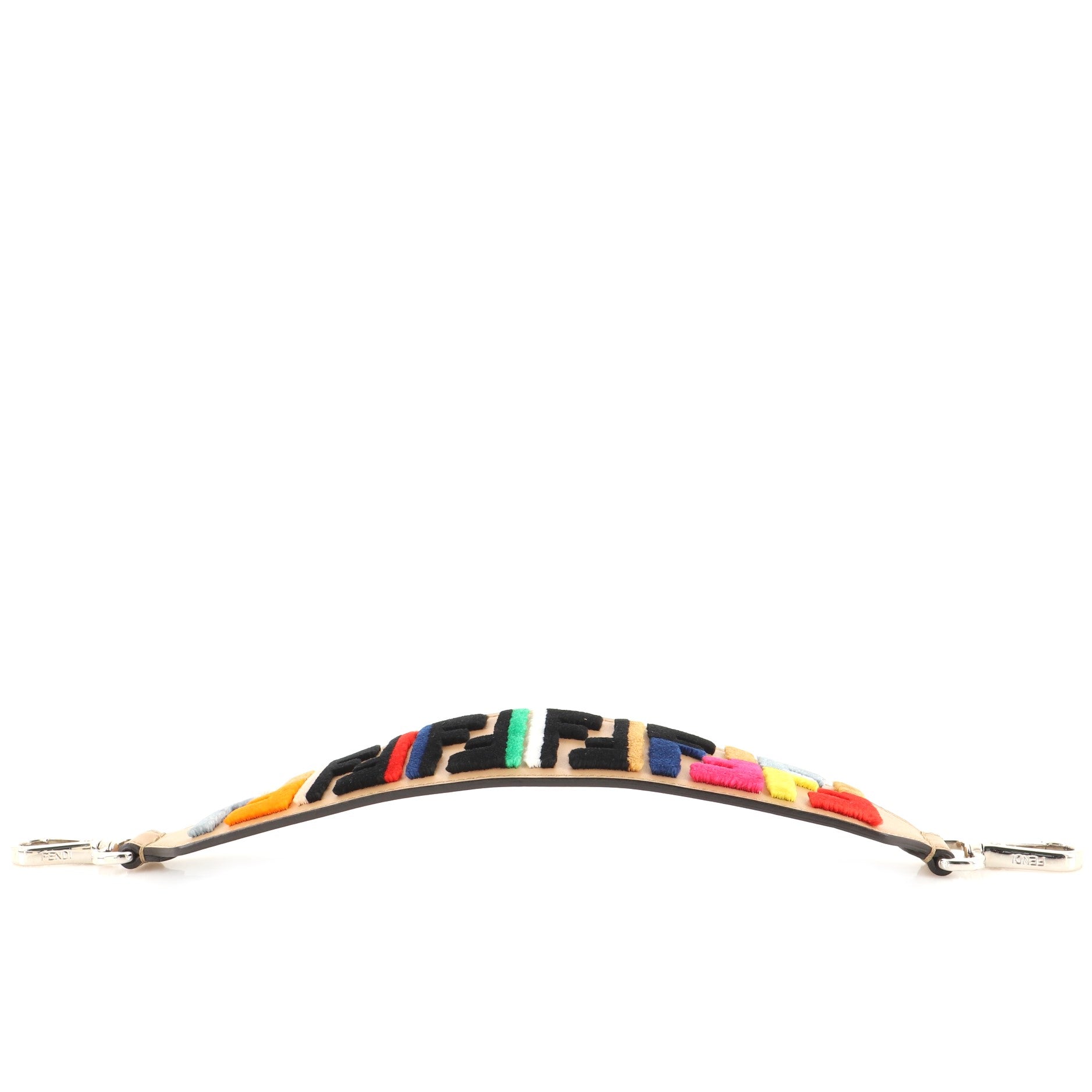 Mini Strap You Short Shoulder Strap Leather and Zucca Velvet