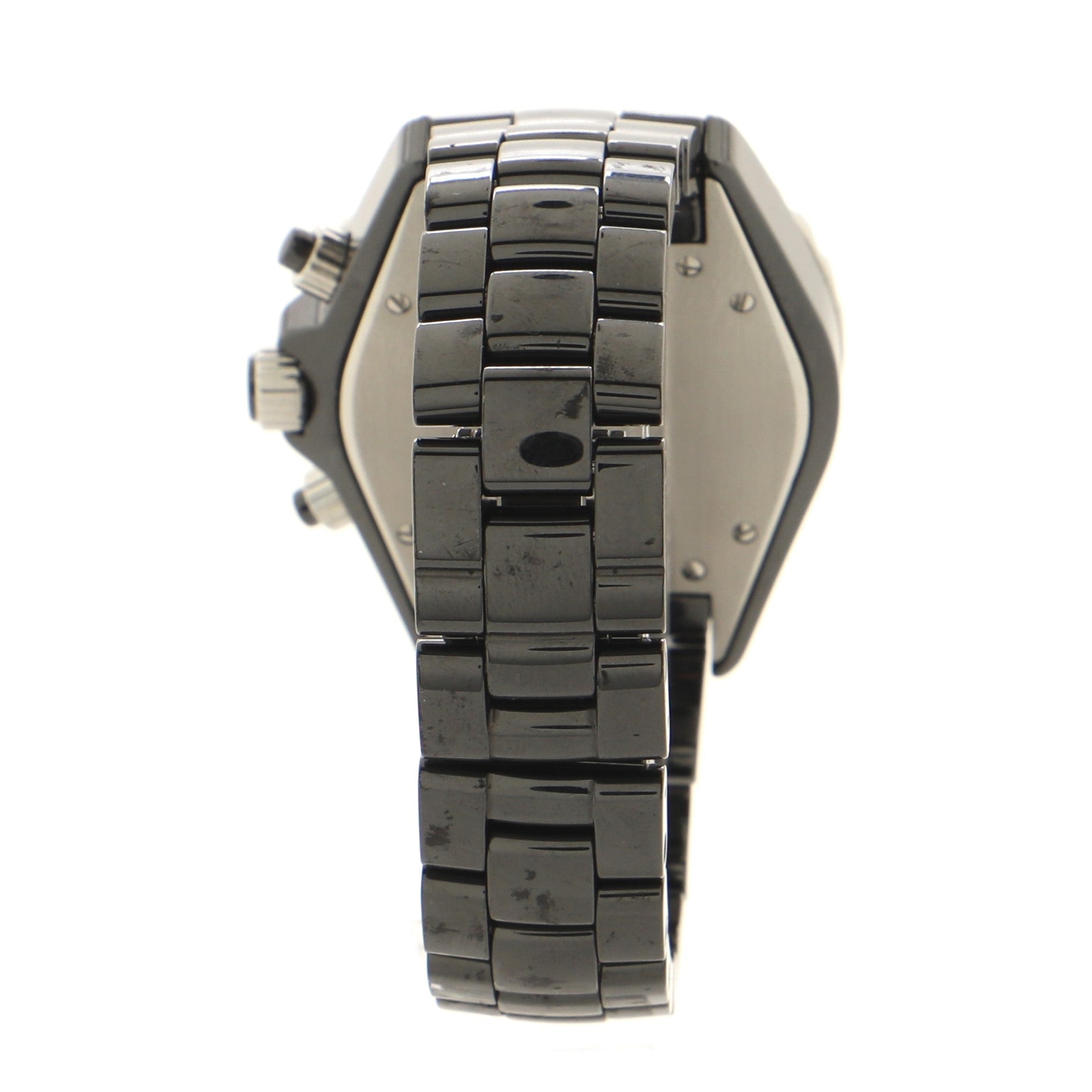 J12 Chronograph Automatic Watch Ceramic and Stainless Steel with Diamond Bezel 41