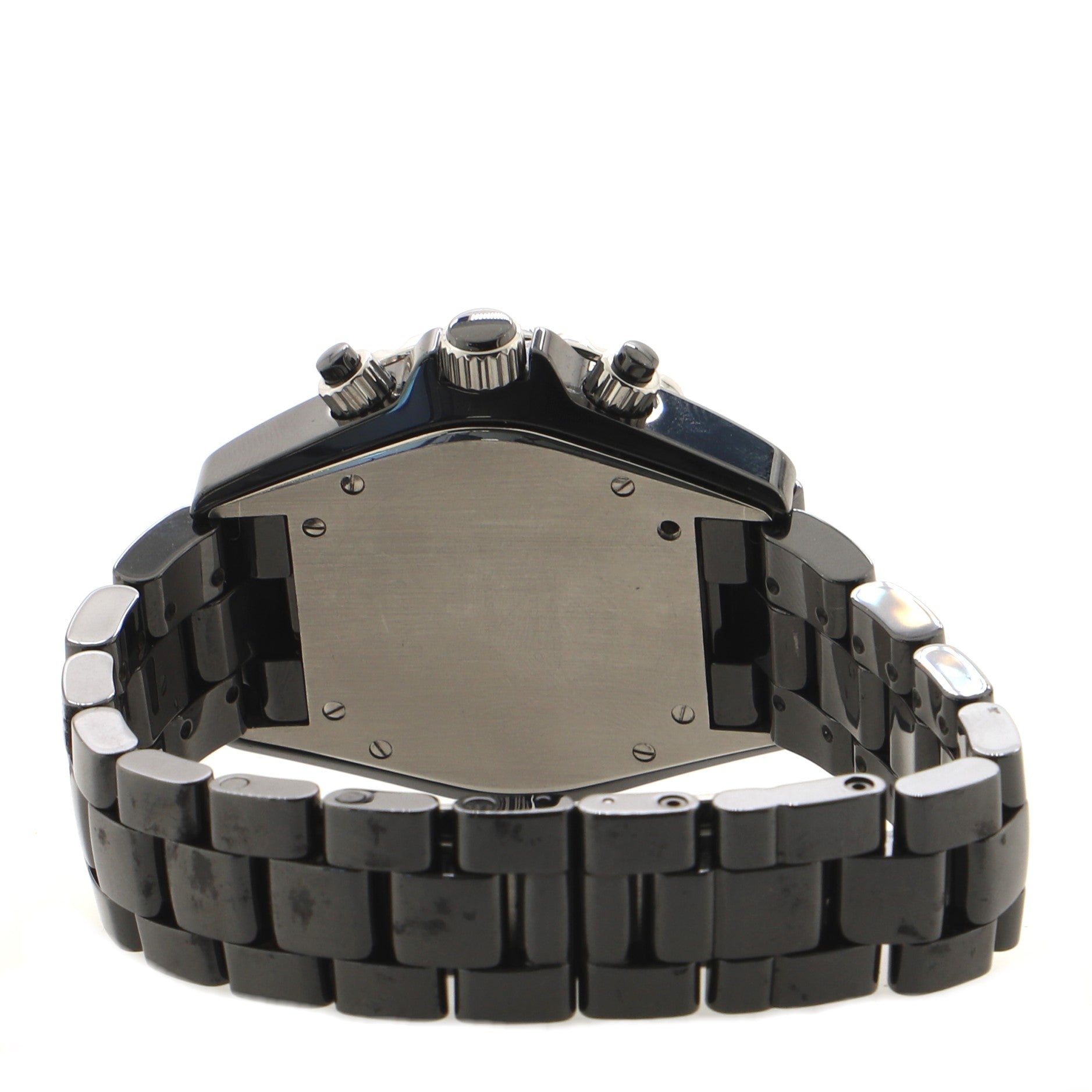 J12 Chronograph Automatic Watch Ceramic and Stainless Steel with Diamond Bezel 41