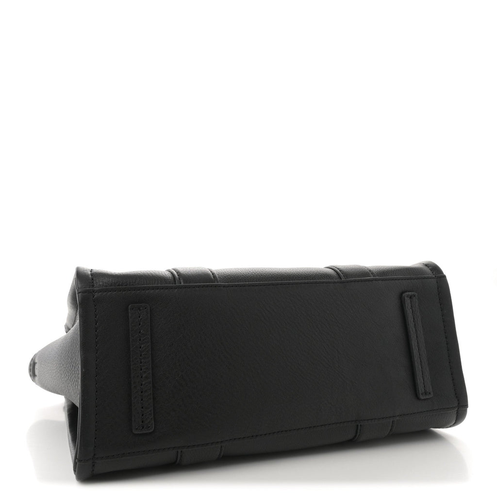 Grained Calfskin Medium The Tote Bag Black