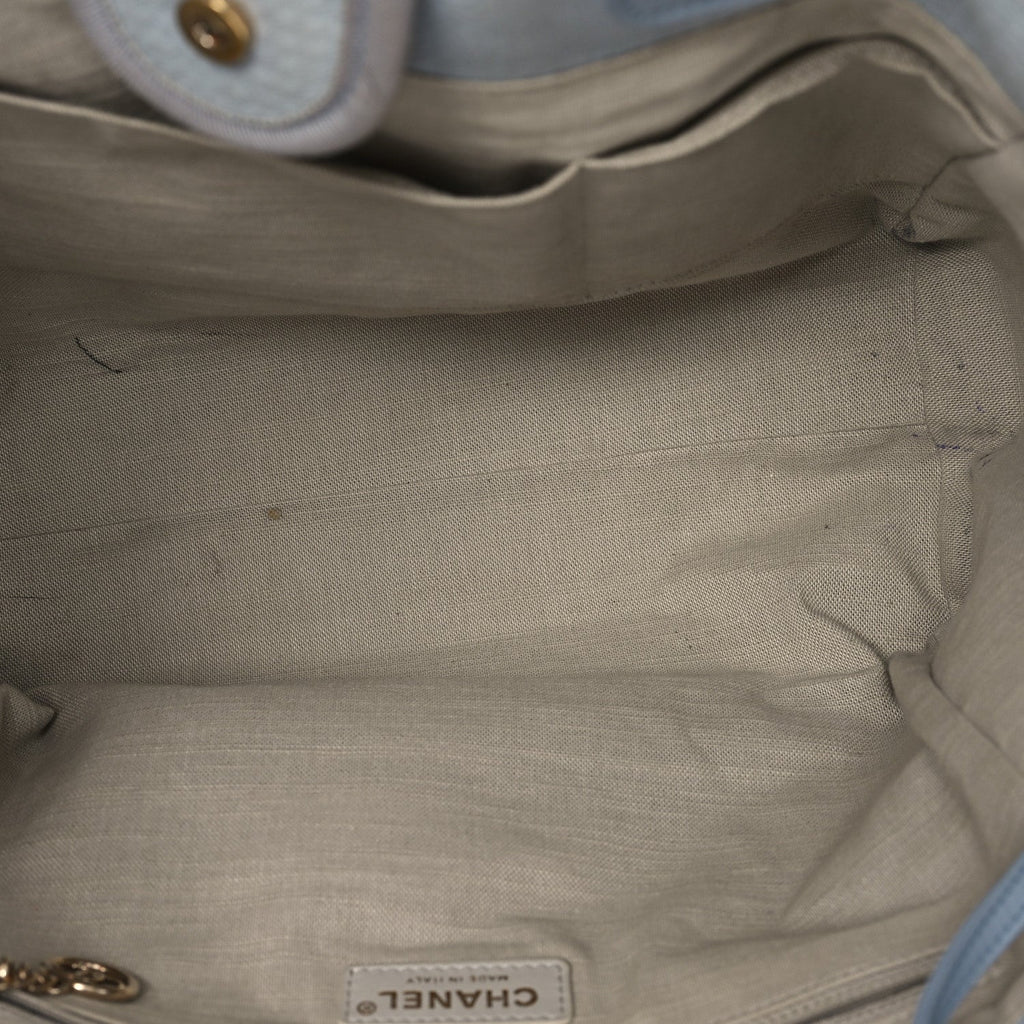 Mixed Fibers Small Deauville Tote Light Blue