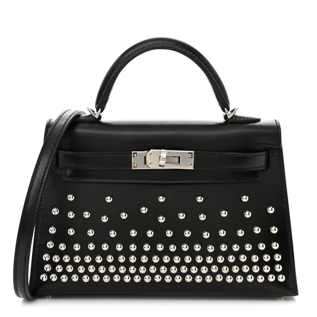 Box Studded Clouté Mini Kelly Sellier 20 Black