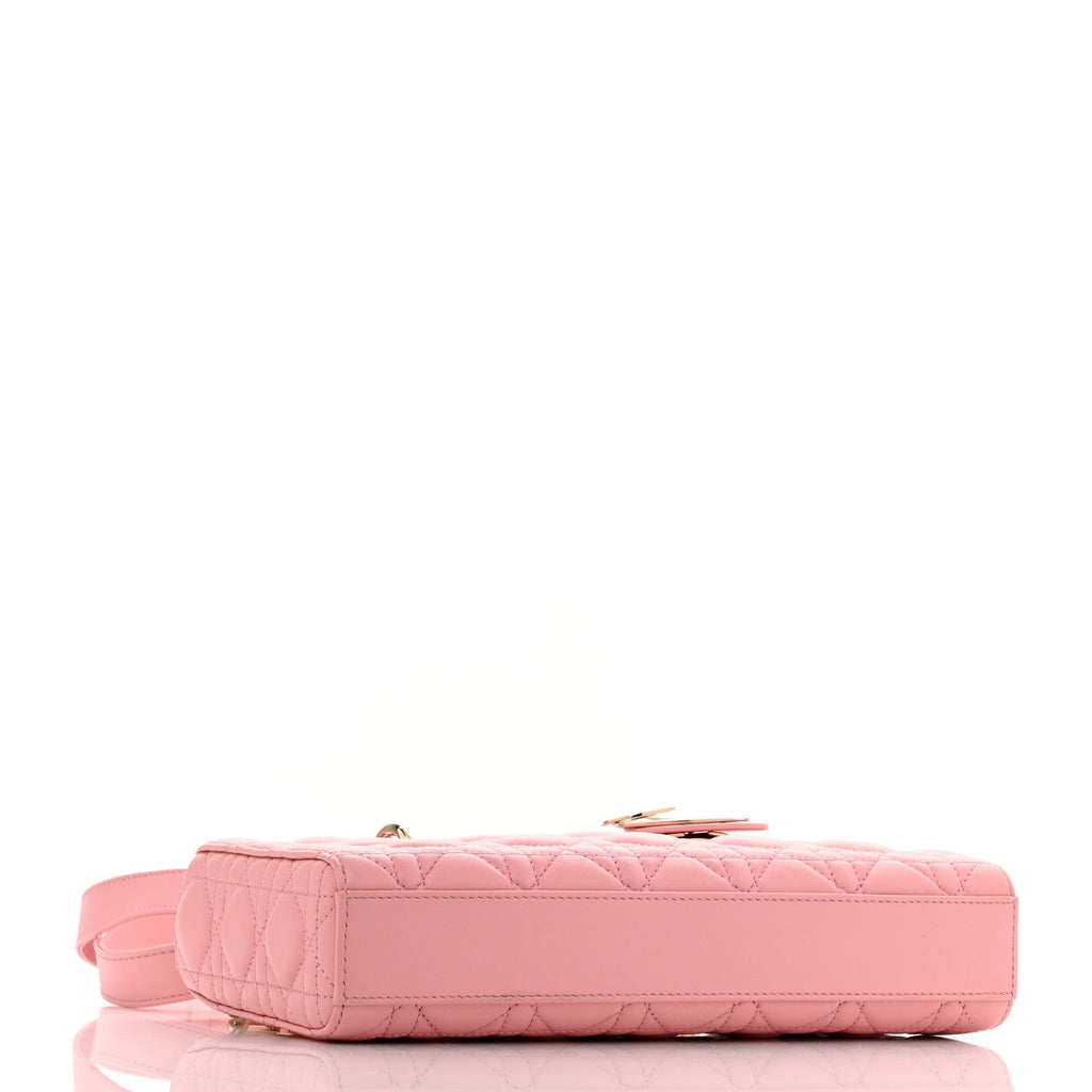 Lambskin Cannage Medium Lady D-Joy Light Pink