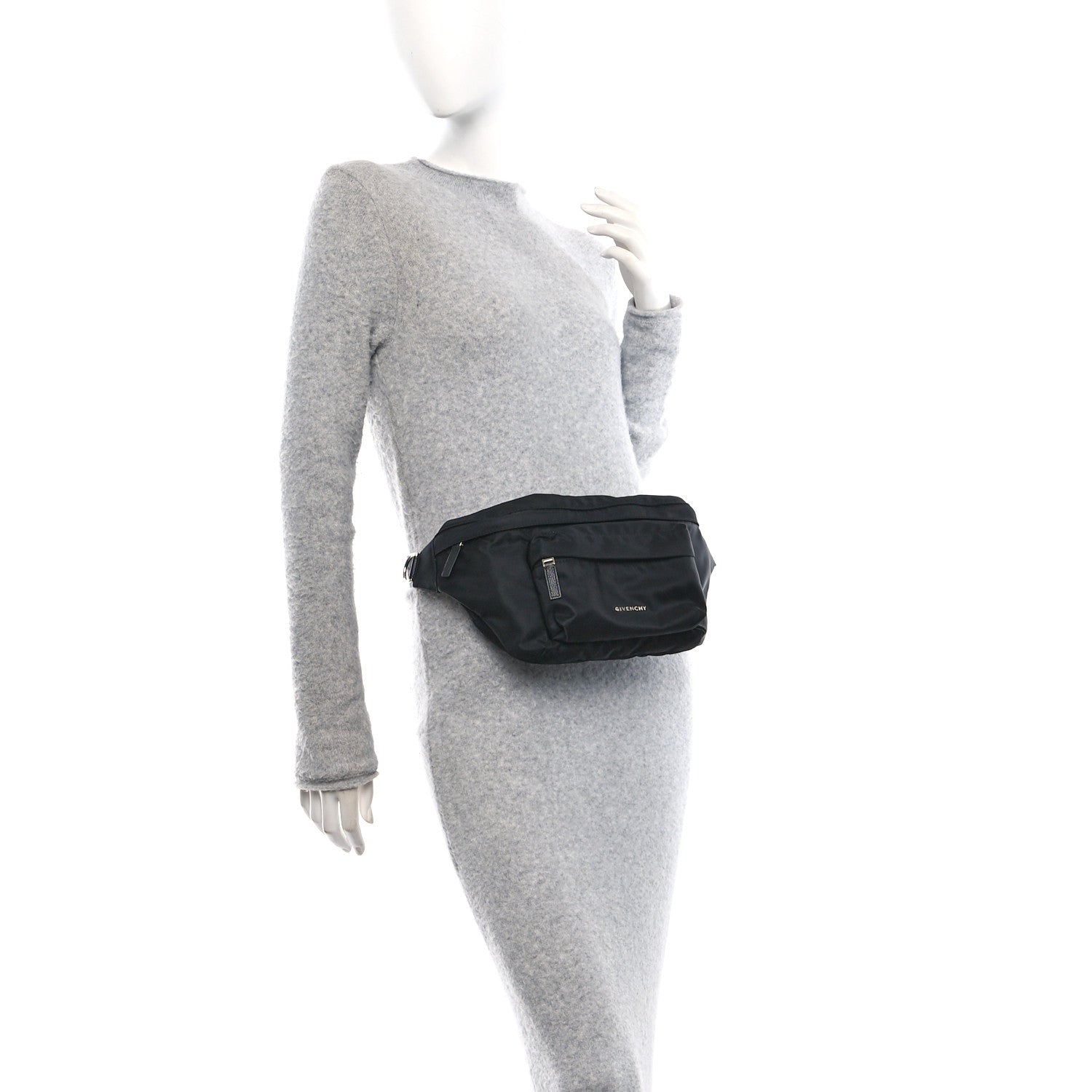 Nylon Essential U Bum Bag Black