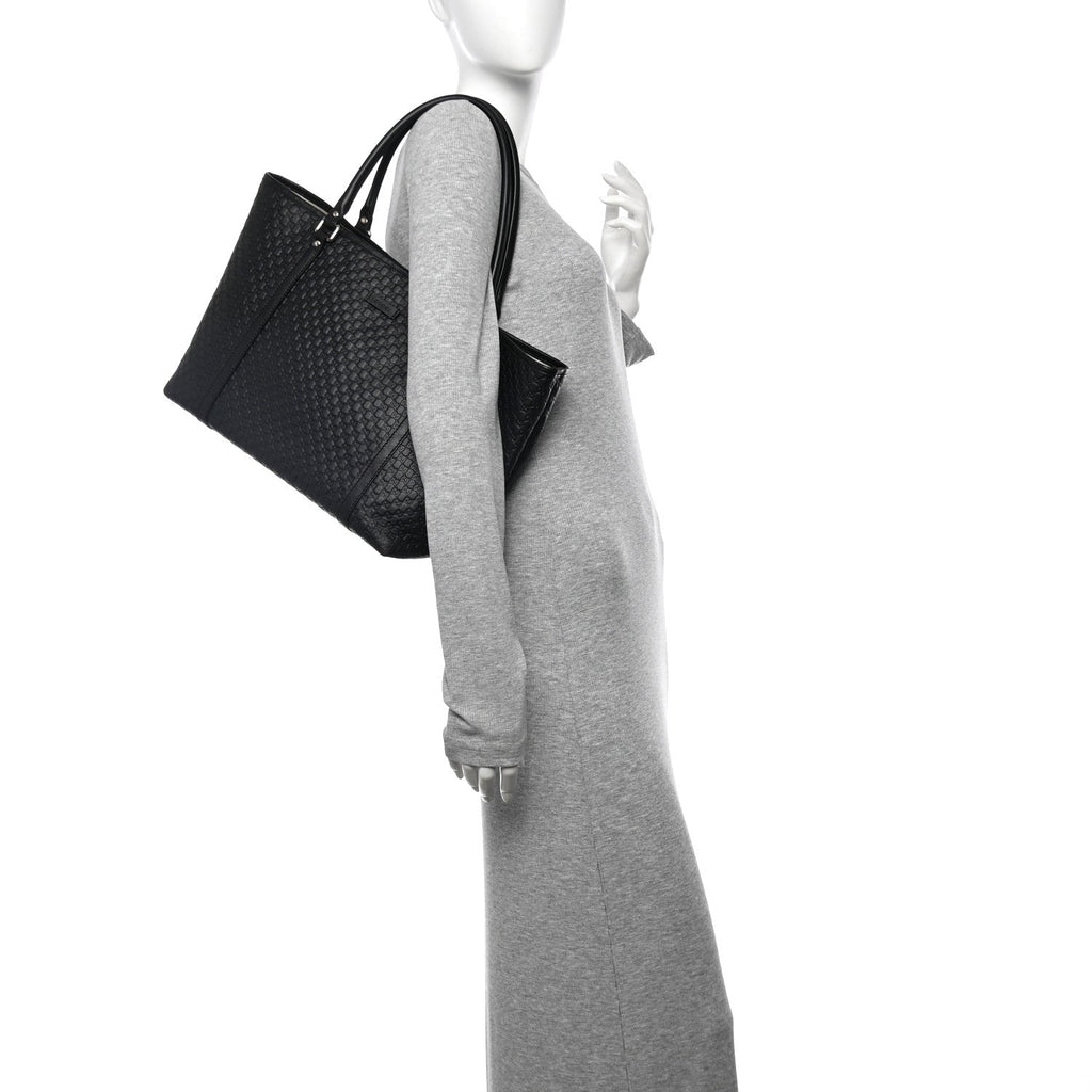 Microguccissima Medium Joy Tote Black