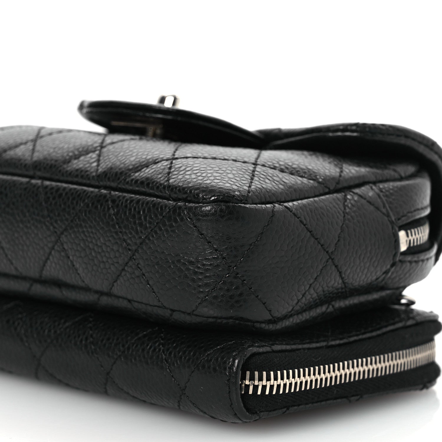 Caviar Quilted New Mini Flap Black