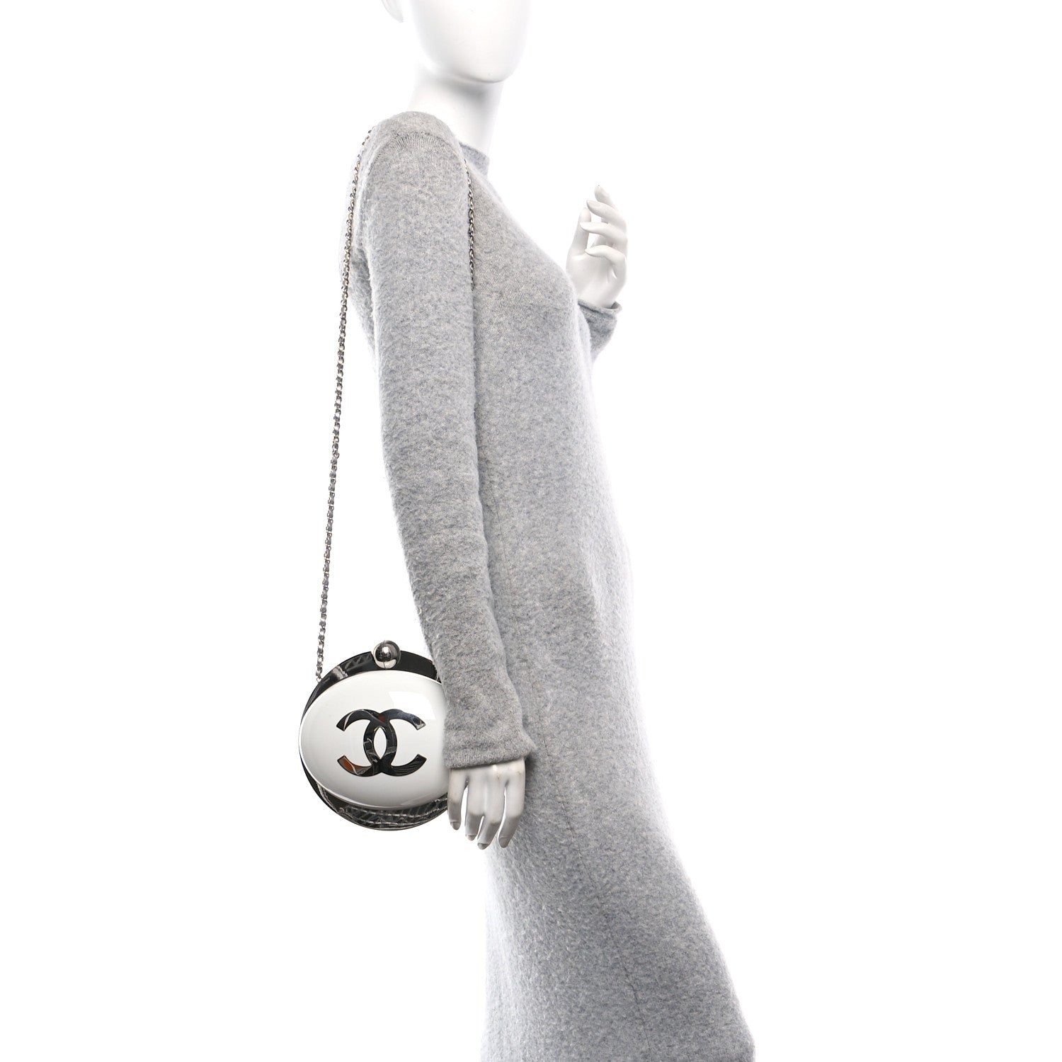 Resin CC Over The Moon Minaudiere White