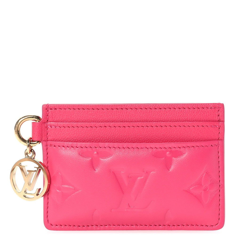 Lambskin Embossed Monogram Coussin  Holder Bougainvillier