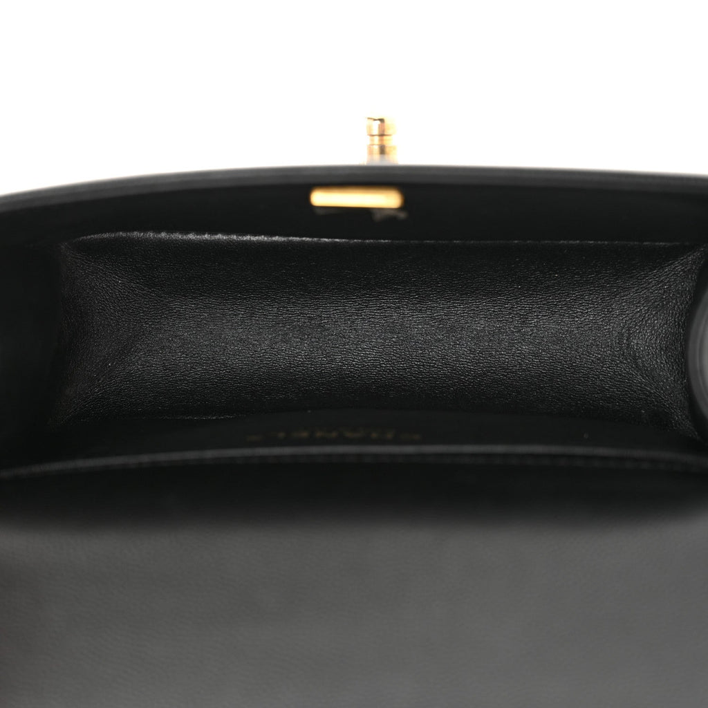 Caviar Quilted Small Boy Flap Black