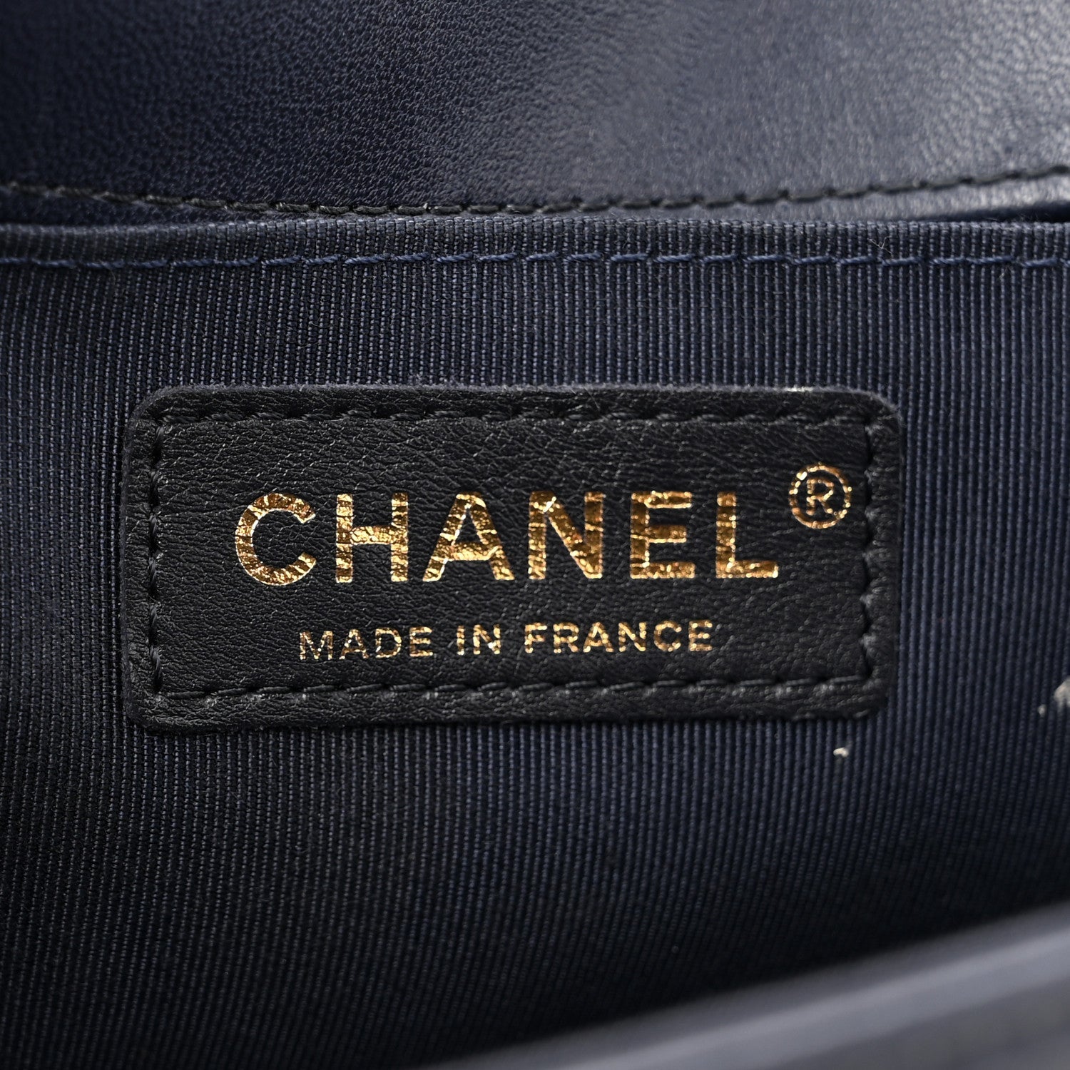 Lambskin Quilted Medium Boy Flap Dark Navy