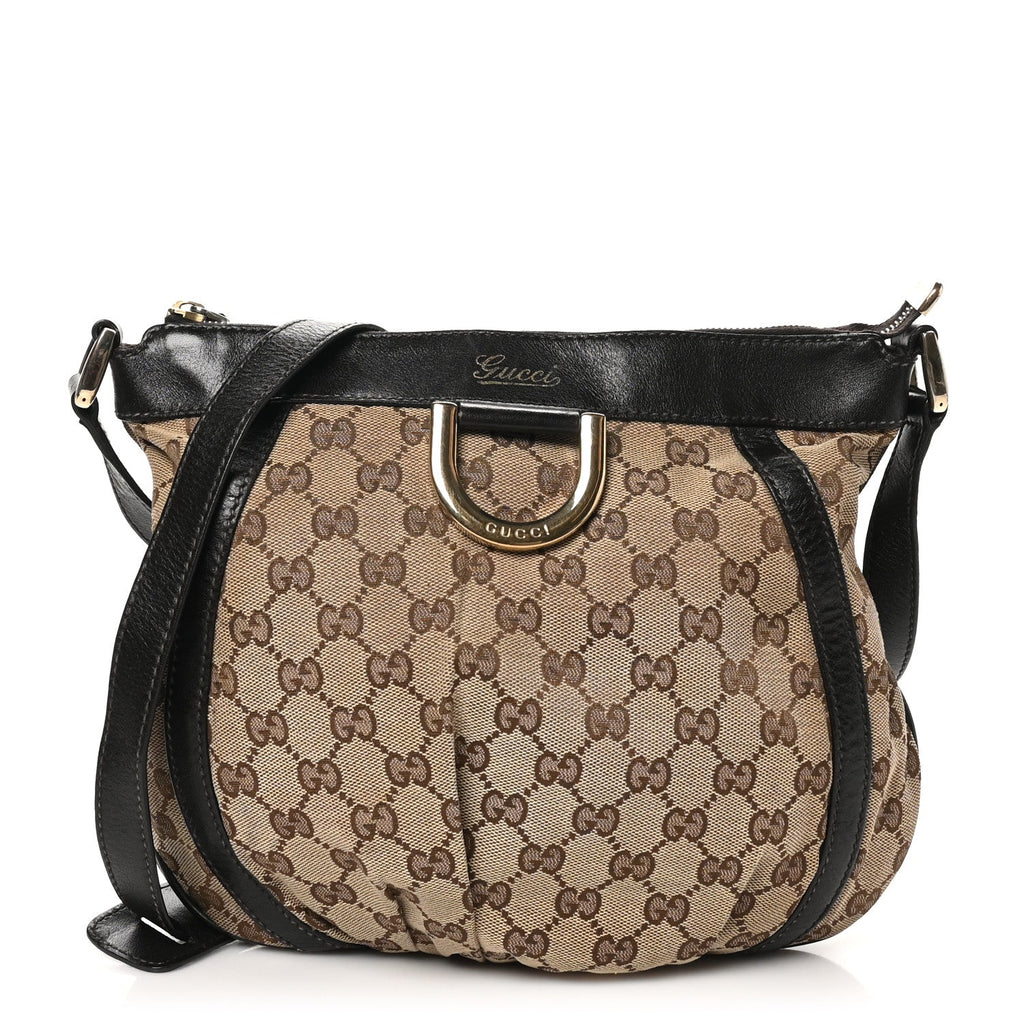 Monogram Small D Gold Ring Messenger Dark Brown