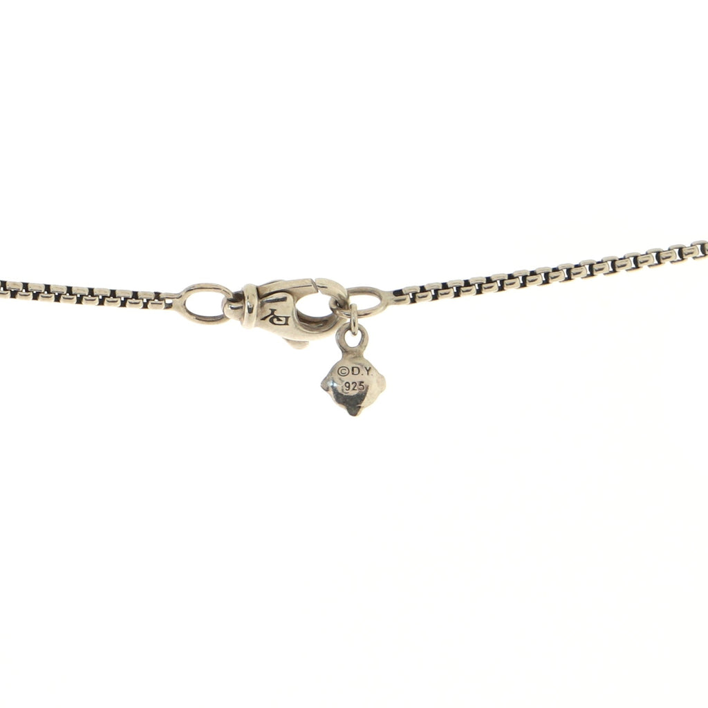 Cable Collectibles X Cross Pendant Necklace Sterling Silver with 14k Yellow Gold and Pave Diamonds