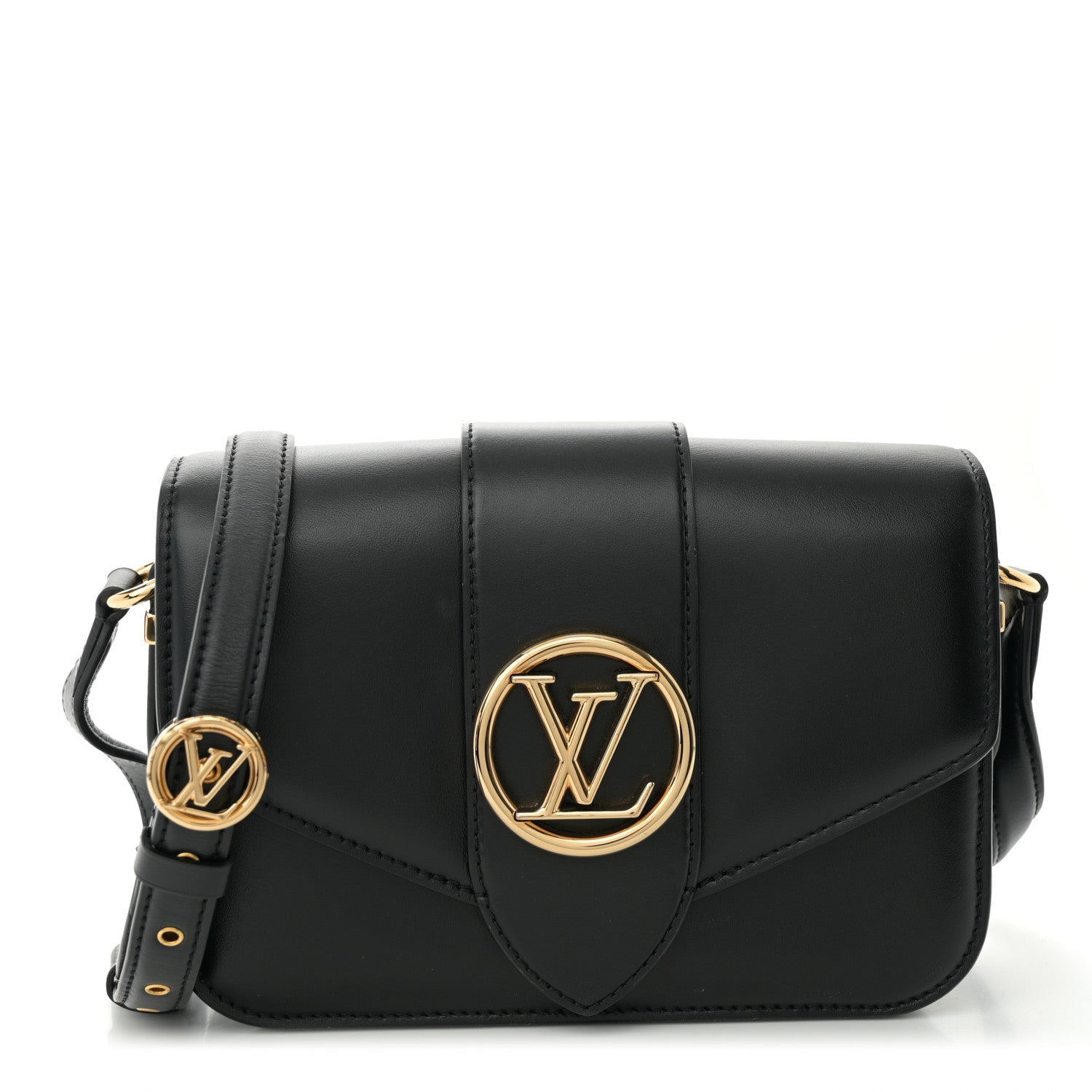 Smooth Calfskin LV Pont 9 Black