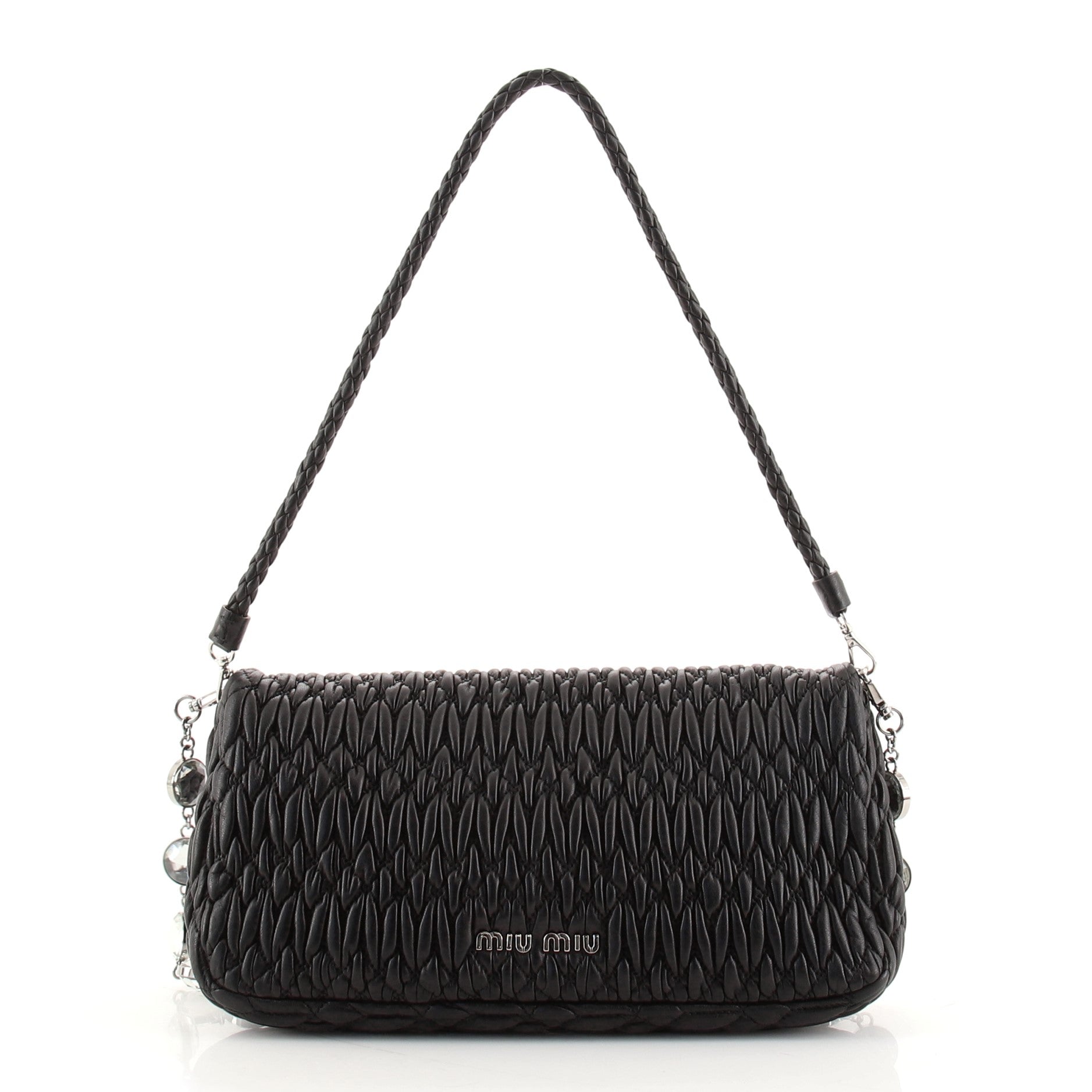 Crystal Clutch Matelasse Leather Medium