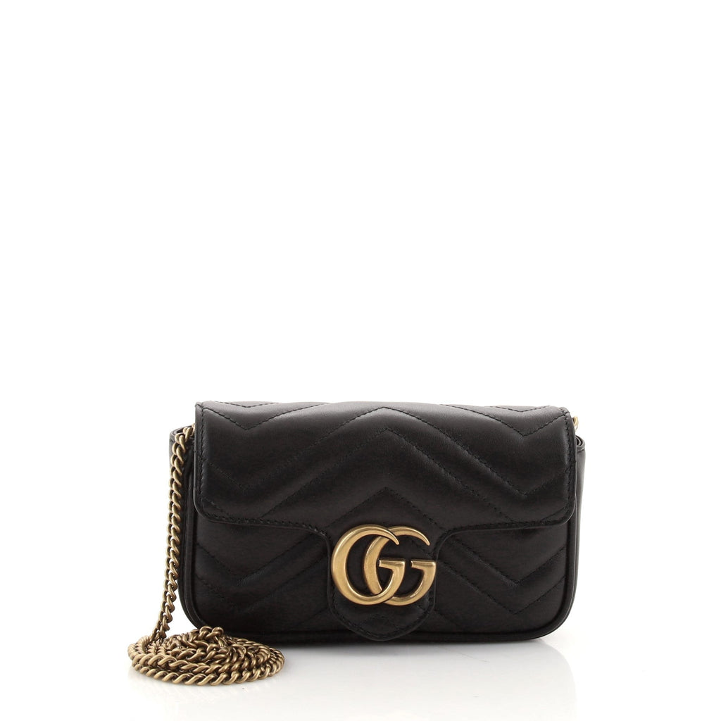 GG Marmont Flap Bag Matelasse Leather Super Mini