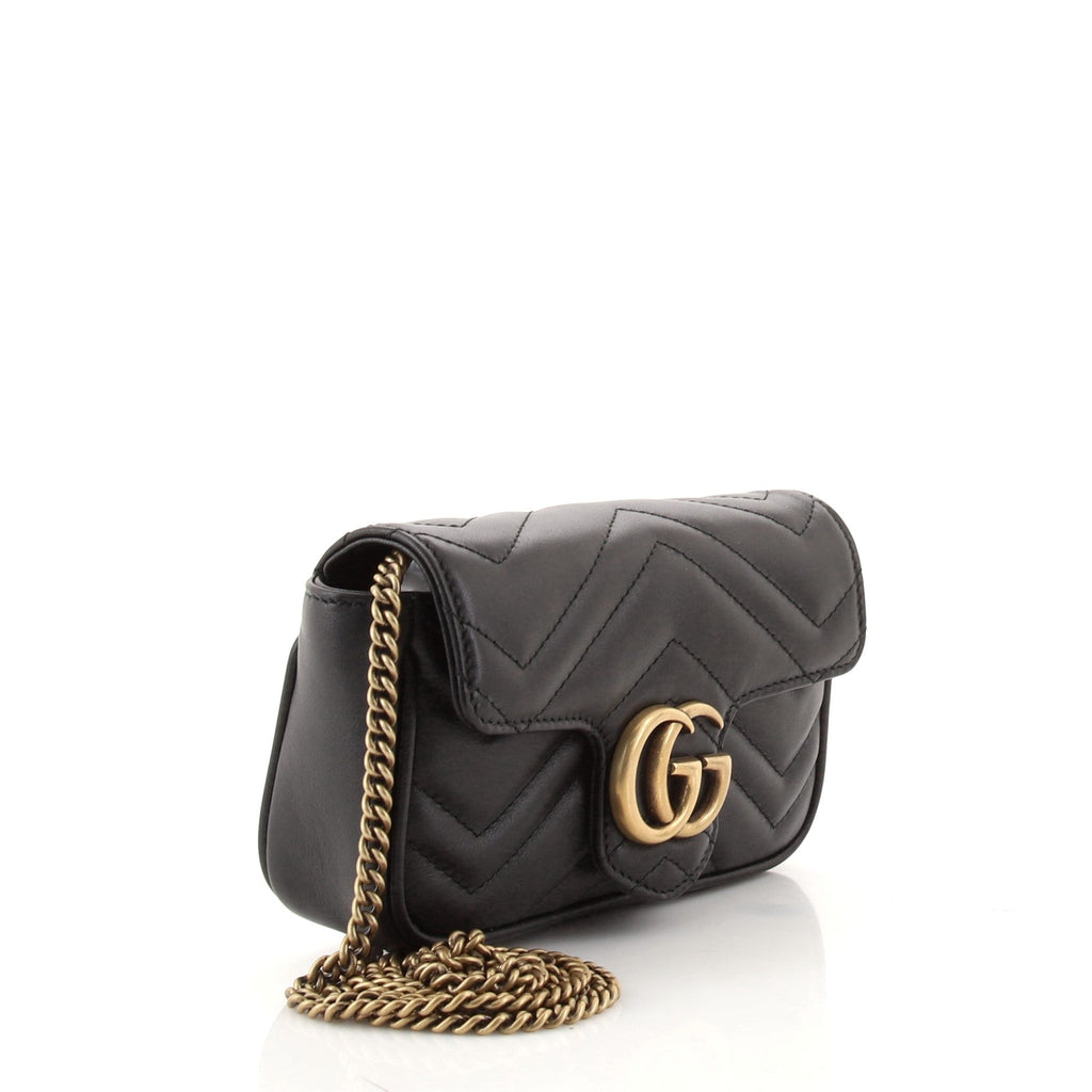 GG Marmont Flap Bag Matelasse Leather Super Mini