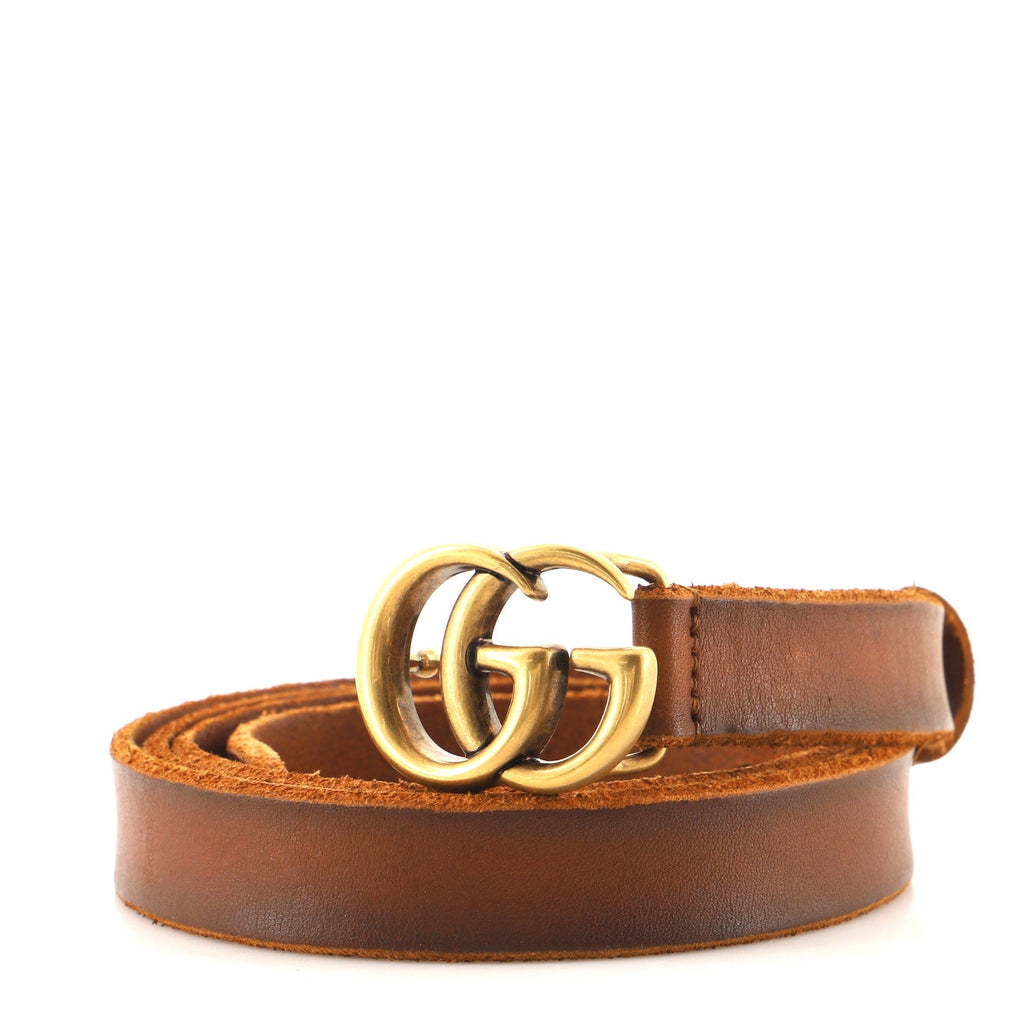 GG Marmont Belt Leather Thin 100