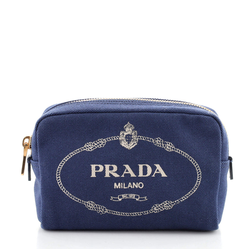 Logo Cosmetic Pouch Canvas Mini