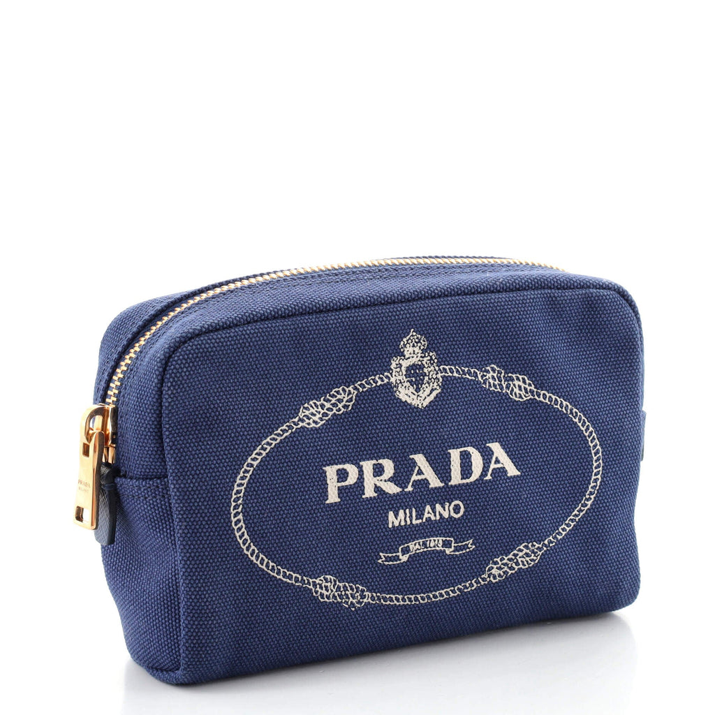 Logo Cosmetic Pouch Canvas Mini