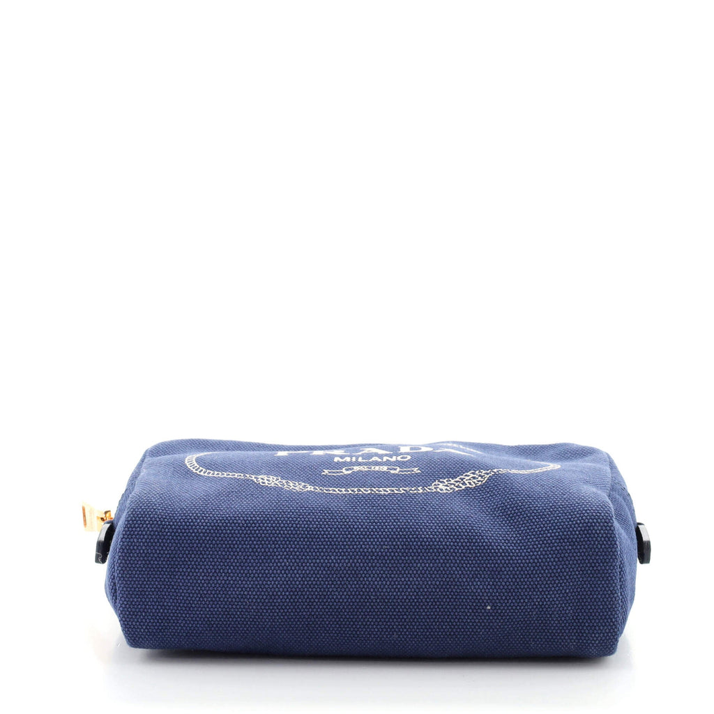Logo Cosmetic Pouch Canvas Mini