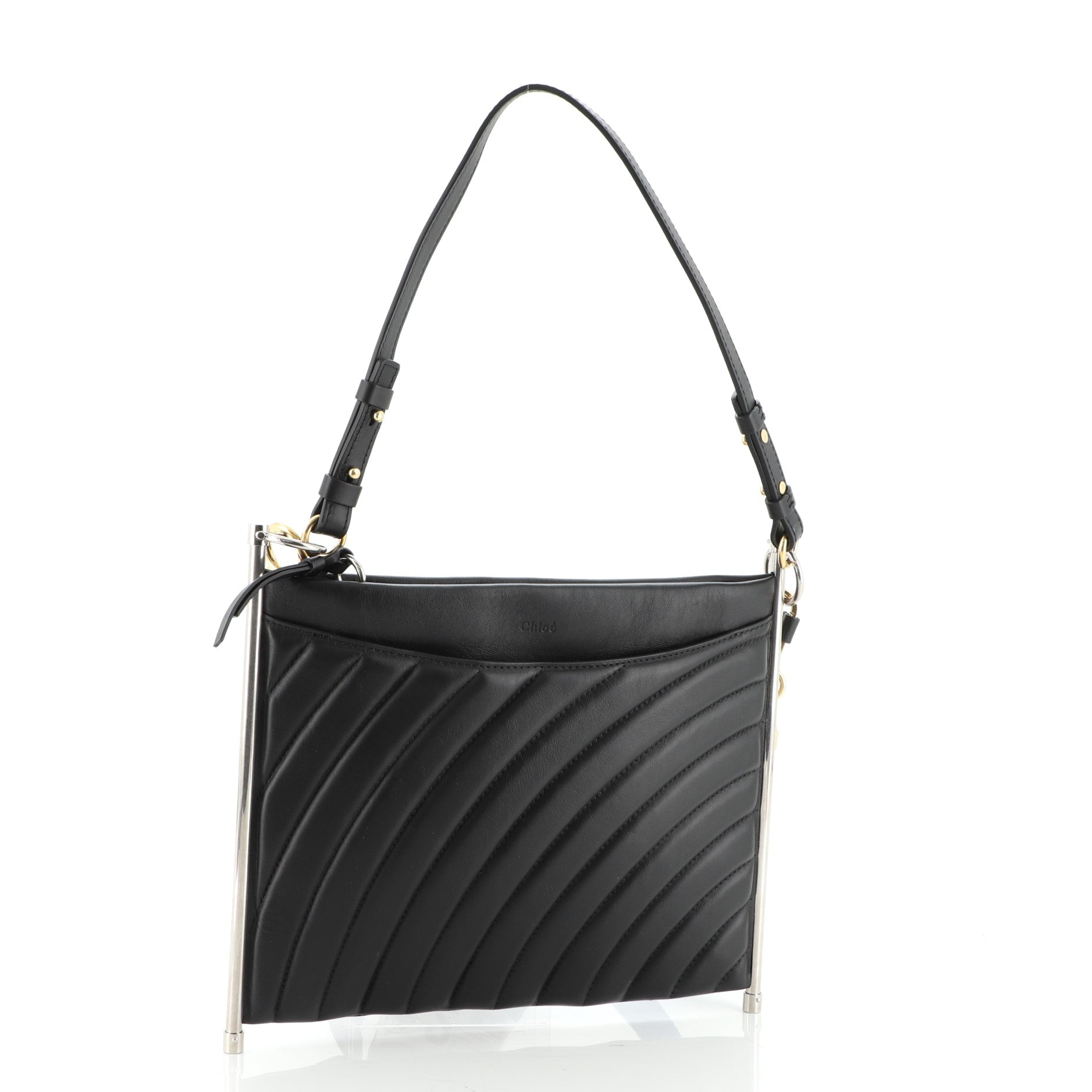 Roy Clutch Quilted Leather Medium