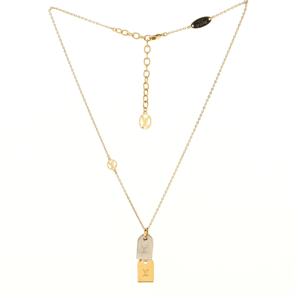 Nanogram Name Tag Pendant Necklace Metal