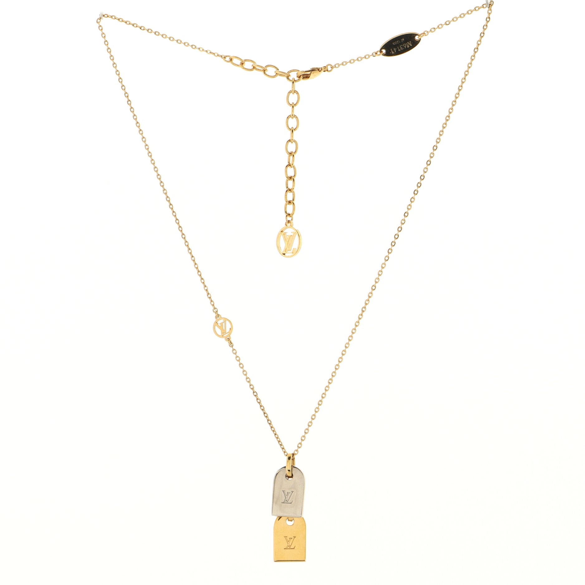 Nanogram Name Tag Pendant Necklace Metal