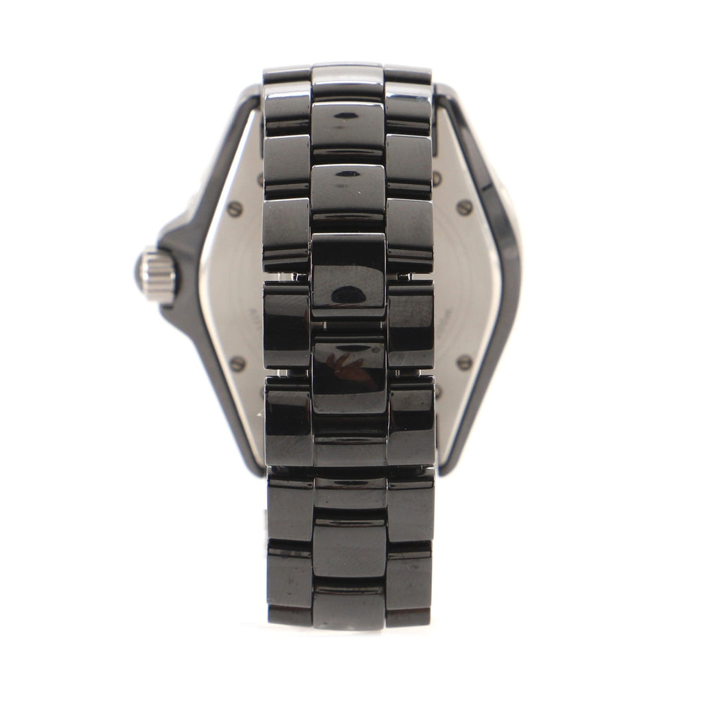 J12 Automatic Watch Ceramic and Stainless Steel with Diamond Markers 38
