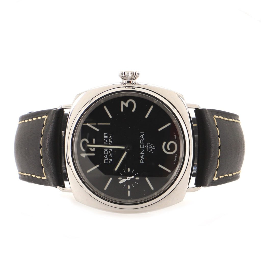 Radiomir Black Seal Manual Watch Stainless Steel and Leather 45