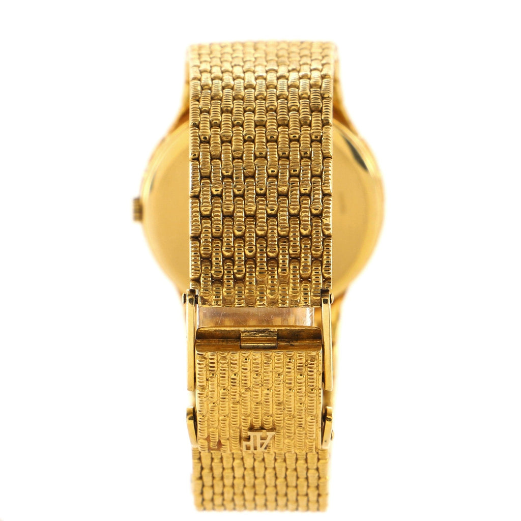 Cobra Round Quartz Watch Yellow Gold with Diamond Markers and Hands 30
