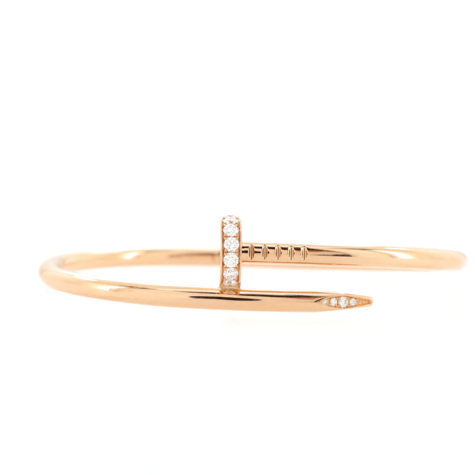 Juste un Clou Bracelet 18K Rose Gold with Diamonds Classic